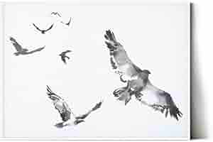北欧/アート/インテリア/絵画/鳥　【Drifter 】 Drifter】絵画 インテリア アート シンプル 抽象画 おしゃれ 鳥